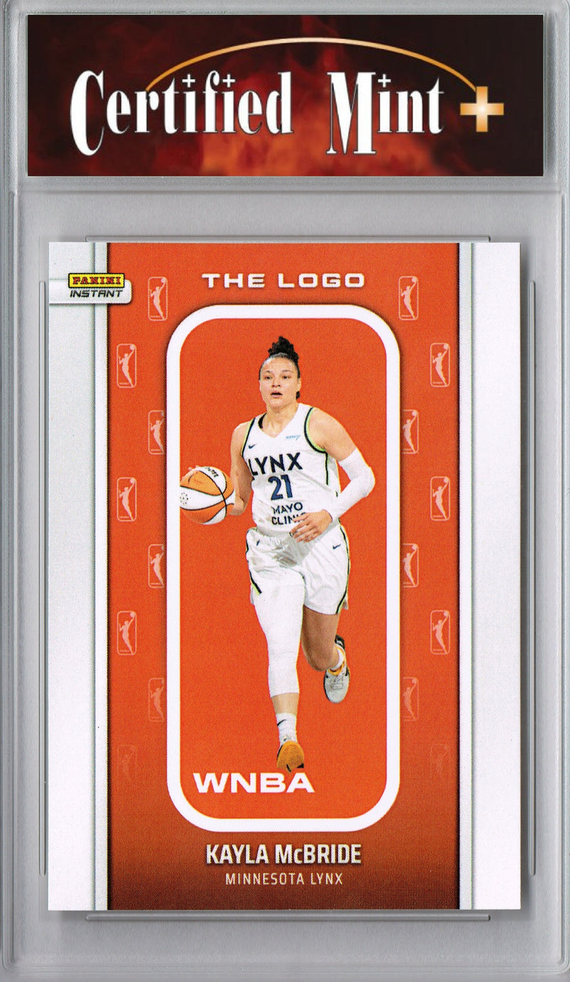 Certified Mint+ Kayla McBride 2025 WNBA The Logo #LOGO-19 Only 1,447 Made Rare Trading Card Minnesota Lynx