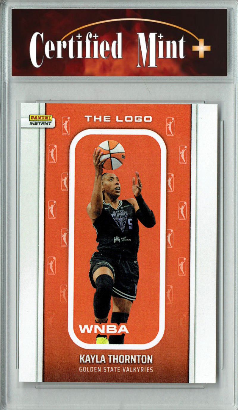 Certified Mint+ Kayla Thornton 2025 WNBA The Logo #LOGO-23 Only 1,447 Made Rare Trading Card Golden State Valkyries