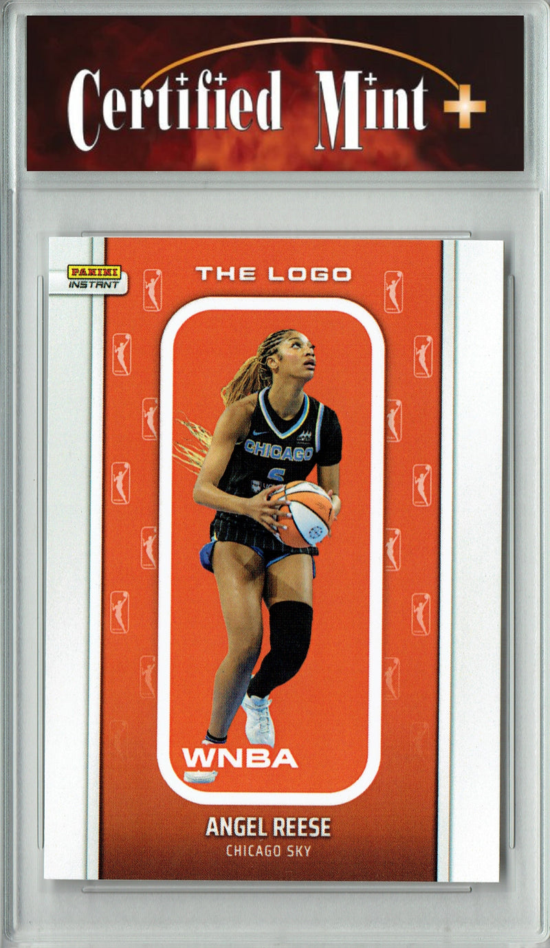 Certified Mint+ Angel Reese 2025 WNBA The Logo #LOGO-22 Only 1,447 Made Rare Trading Card Chicago Sky