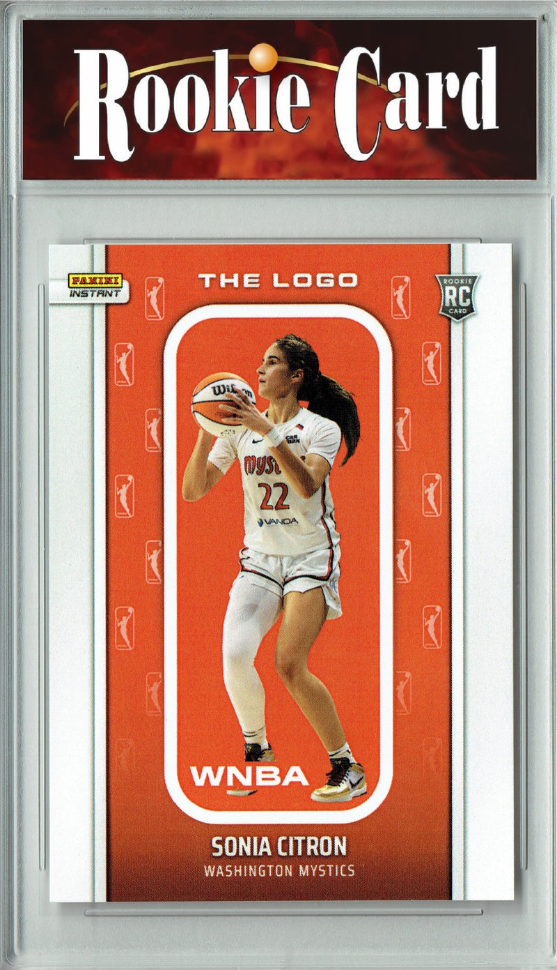 Certified Mint+ Sonia Citron 2025 WNBA The Logo #LOGO-21 Only 1,447 Made Rookie Card Washington Mystics