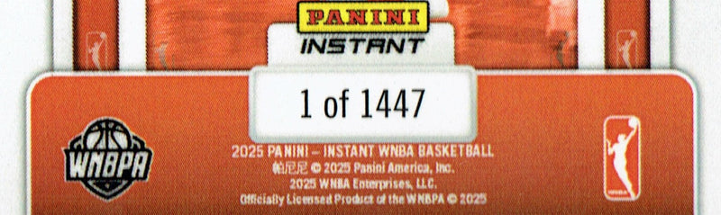 Certified Mint+ Courtney Williams 2025 WNBA The Logo #LOGO-24 Only 1,447 Made Rare Trading Card Minnesota Lynx