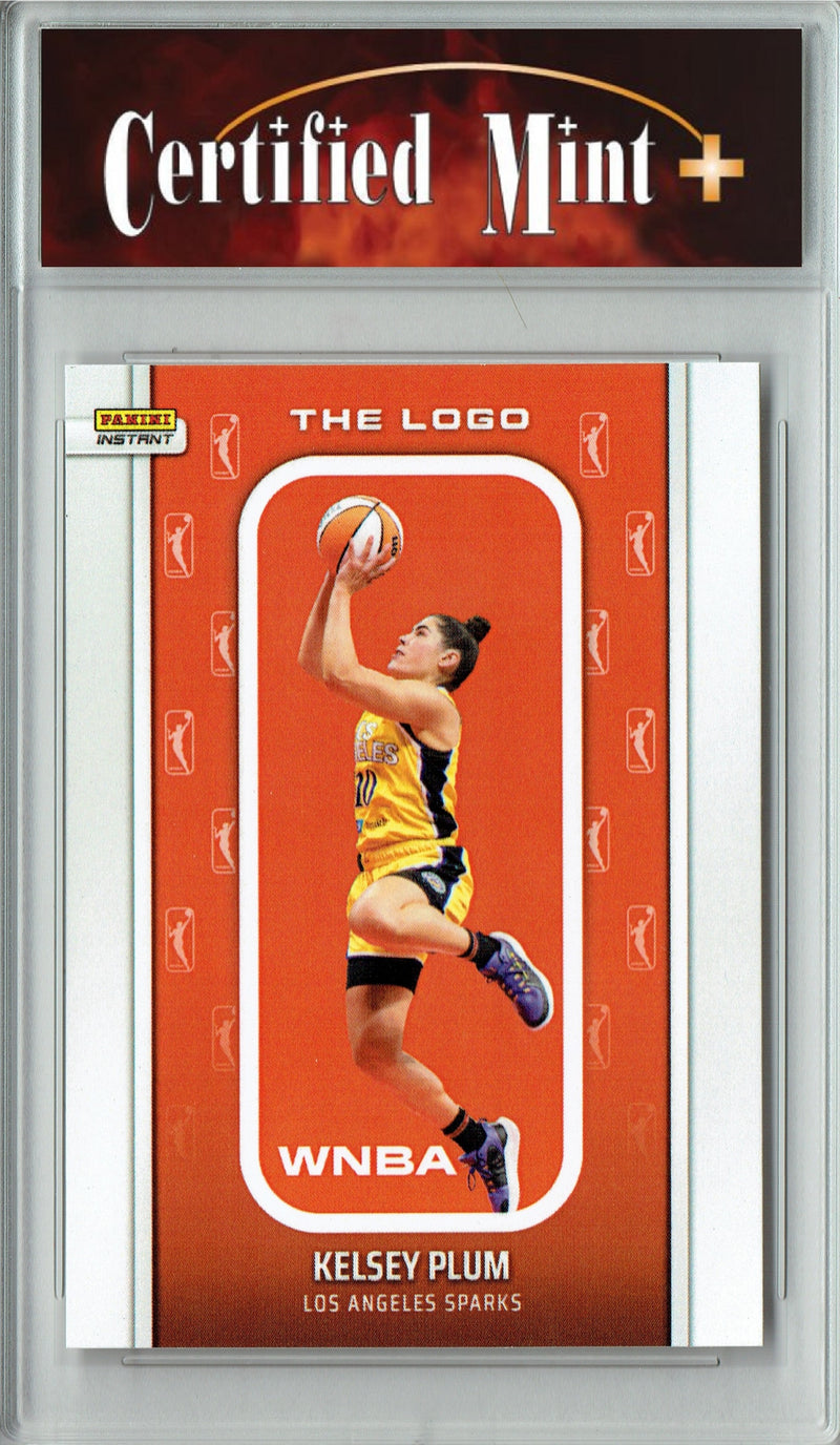 Certified Mint+ Kelsey Plum 2025 WNBA The Logo #LOGO-3 Only 1,447 Made Rare Trading Card Los Angeles Sparks
