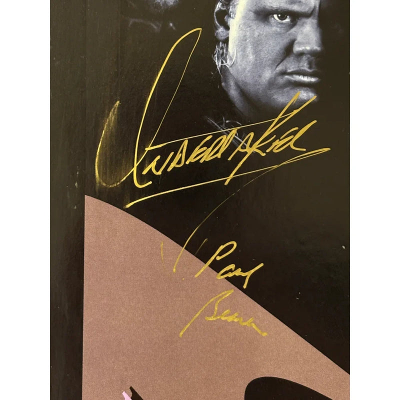 Wrestlemania IX Original Poster Signed Undertaker Paul Bearer Crush Hulk Hogan JSA 9 Autographed