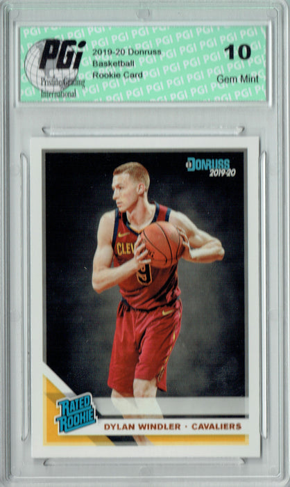 Dylan Windler 2019 Donruss Basketball #224 Gem Mint Rookie Card PGI 10