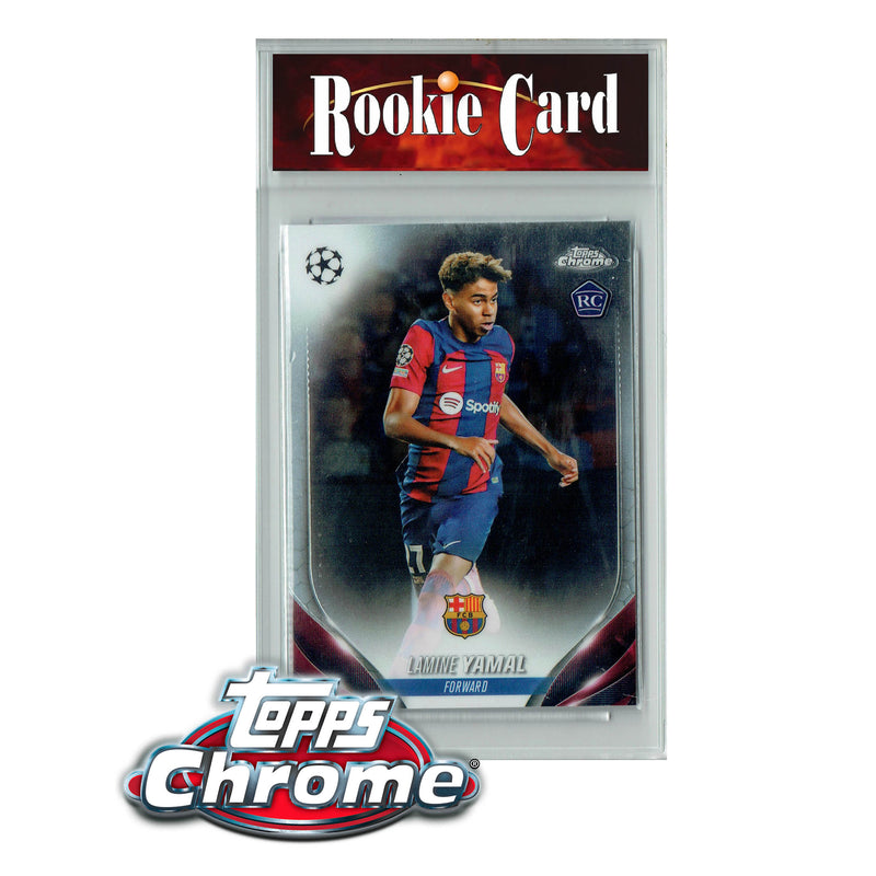 Topps Chrome Certified Mint+ #64 Lamine Yamal Rookie Card 2023-24 Champions League Barcelona