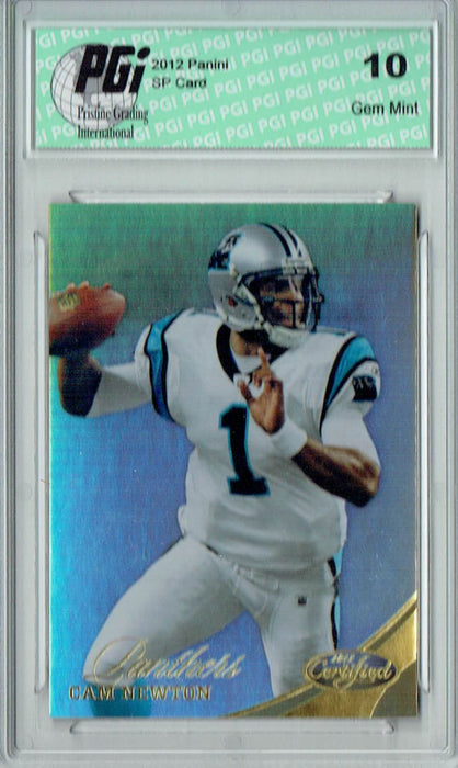 Cam Newton 2012 Certified #121 SSP #3/25 Made Card PGI 10