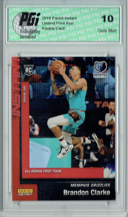 Brandon Clarke 2019 Panini Instant #200 All-Rookie Set 1/1341 Rookie Card PGI 10