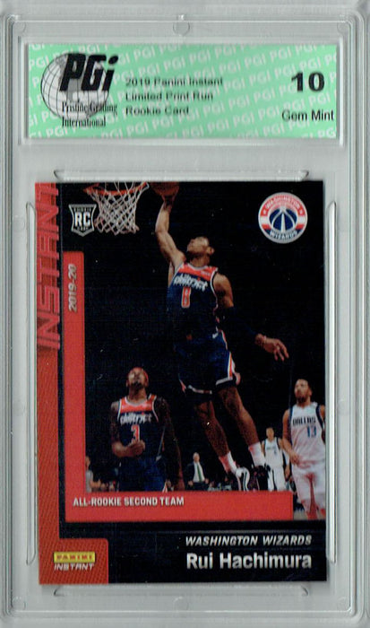 Rui Hachimura 2019 Panini Instant #207 All-Rookie Team 1/1347 Rookie Card PGI 10