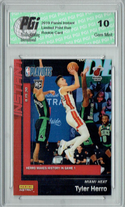 Tyler Herro 2019 Panini Instant #194 1 of 503 Made Rookie Card PGI 10