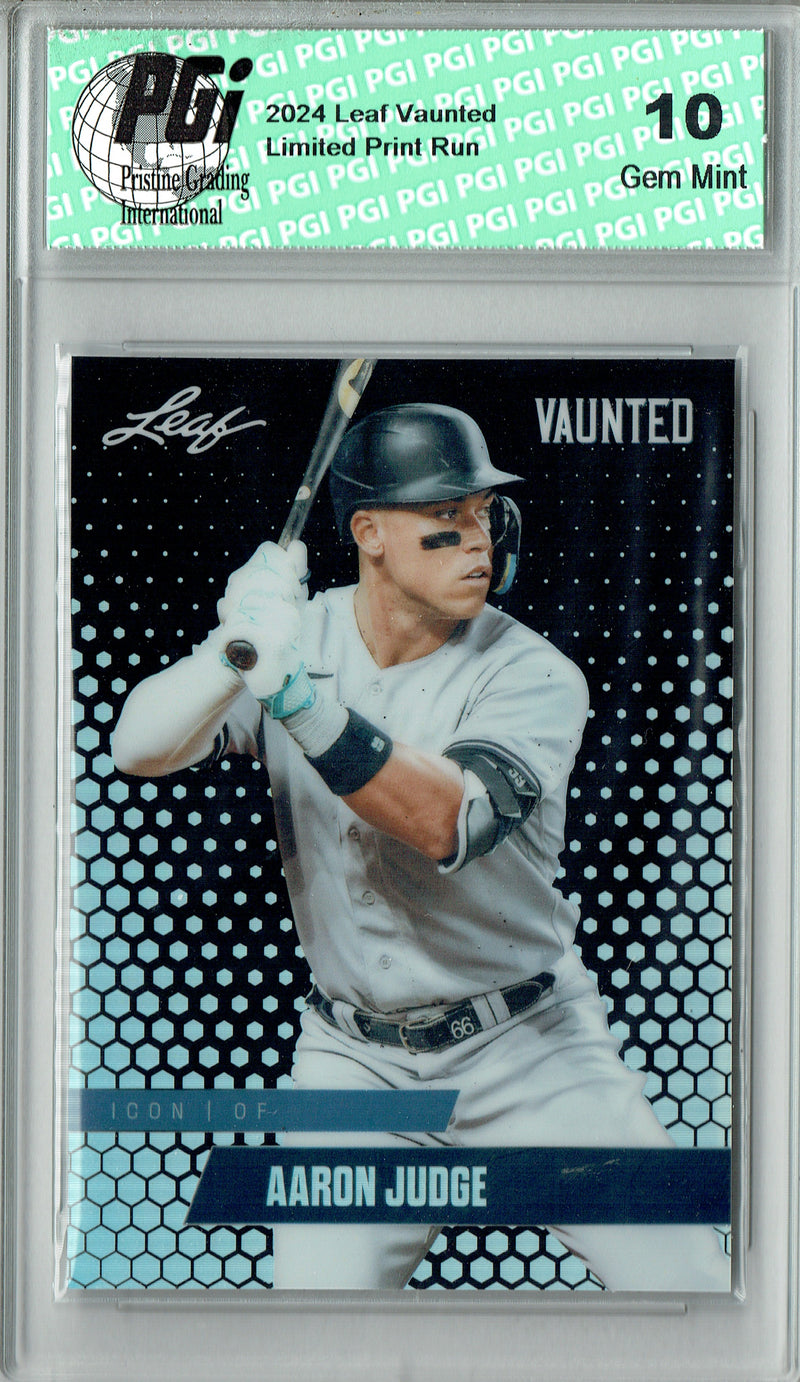 Aaron Judge 2024 Leaf Vaunted Metal #VM-20 Black 7 Made Rare Card PGI 10
