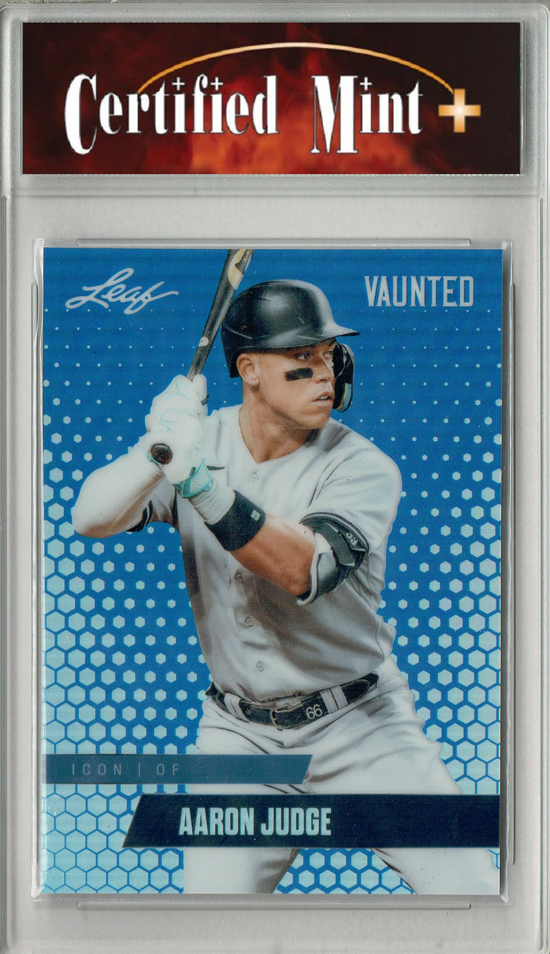 Certified Mint+ Aaron Judge 2024 Leaf Vaunted Metal #VM-20 Blue 20 Made Rare Card New York Yankees
