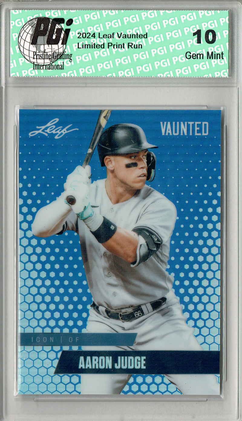 Aaron Judge 2024 Leaf Vaunted Metal #VM-20 Blue 20 Made Rare Card PGI 10