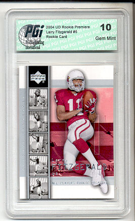 Larry Fitzgerald 2004 Upper Deck Rookie Premiere Card PGI 10