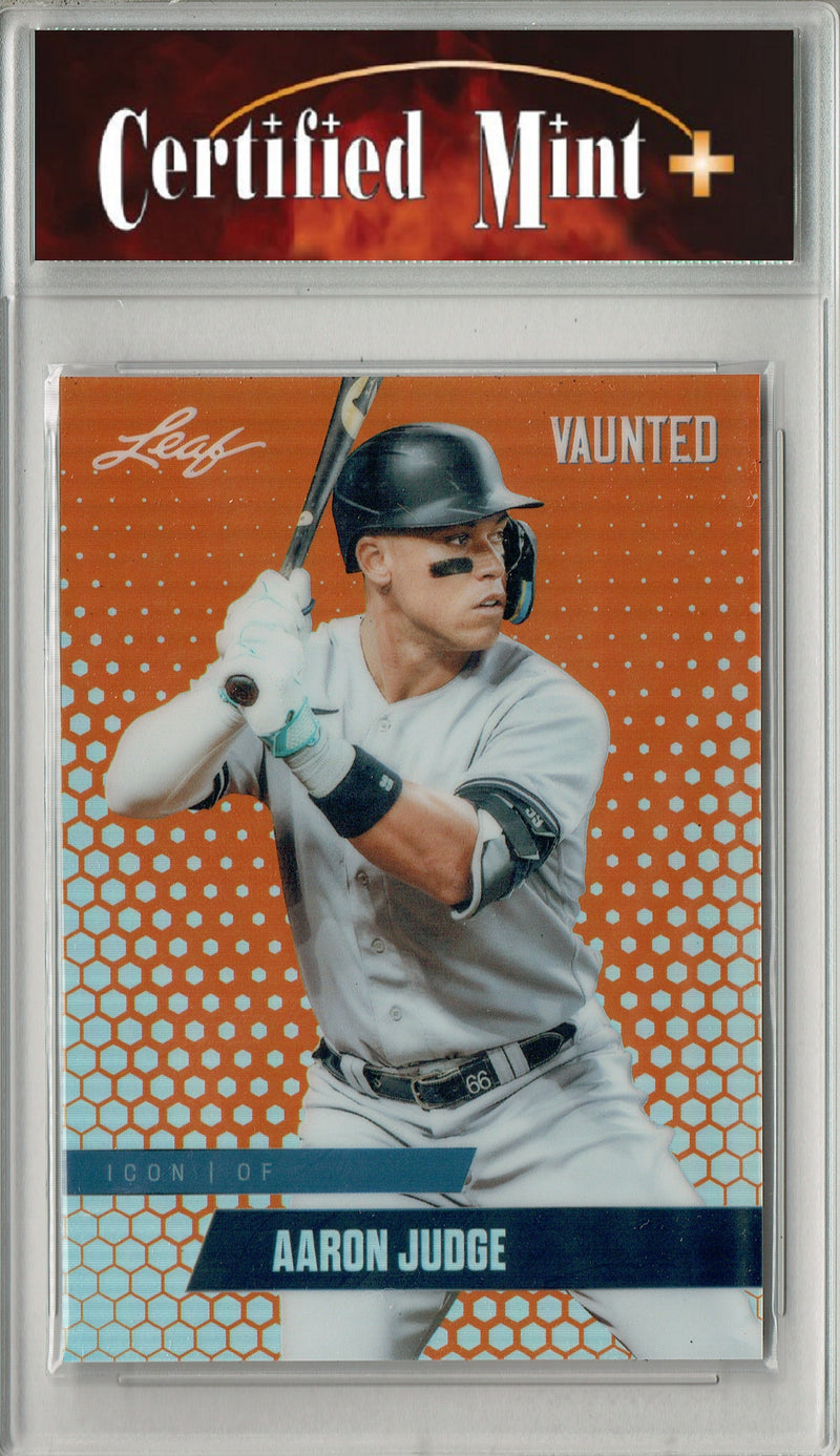 Certified Mint+ Aaron Judge 2024 Leaf Vaunted Metal #VM-20 Orange 3 Made Rare Card New York Yankees