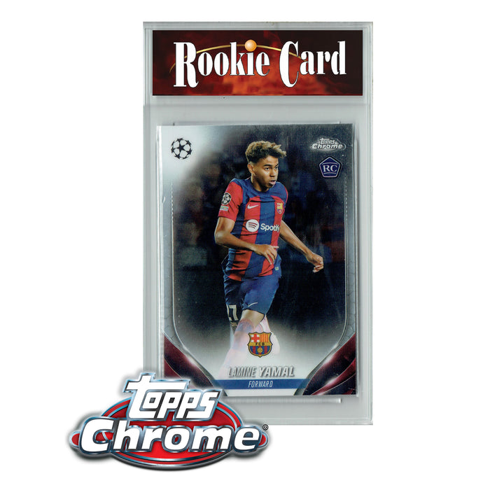 Certified Mint+ Lamine Yamal 2023-24 Topps Chrome #64 Champions League Rookie Card Barcelona