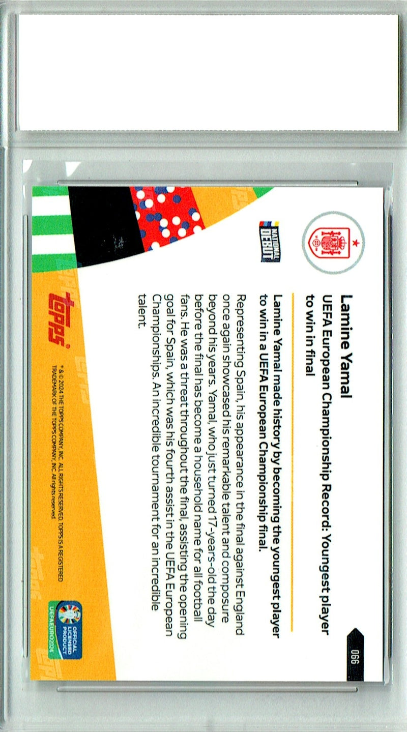 Lamine Yamal Rookie Card 2024 Topps Now #66 PRISTINE, PGI 10, Barcelona Soccer