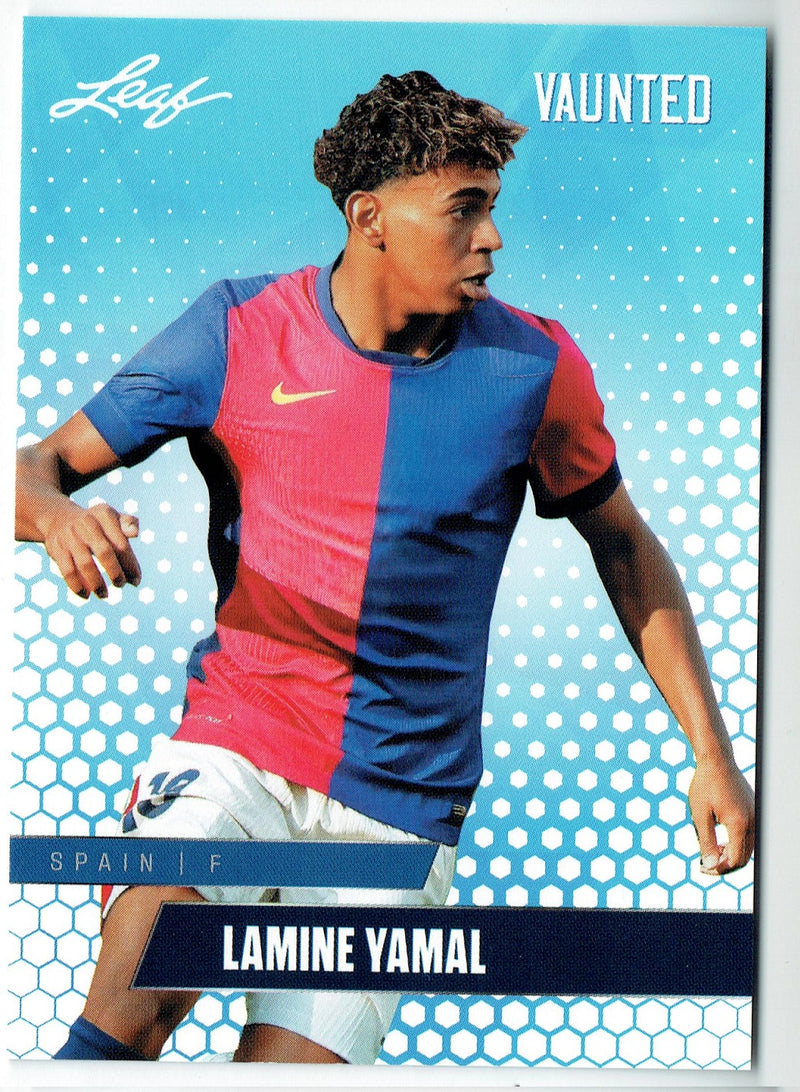 Mint Lamine Yamal 2024 Leaf Vaunted #9V Debut Collection Rookie Card Spain