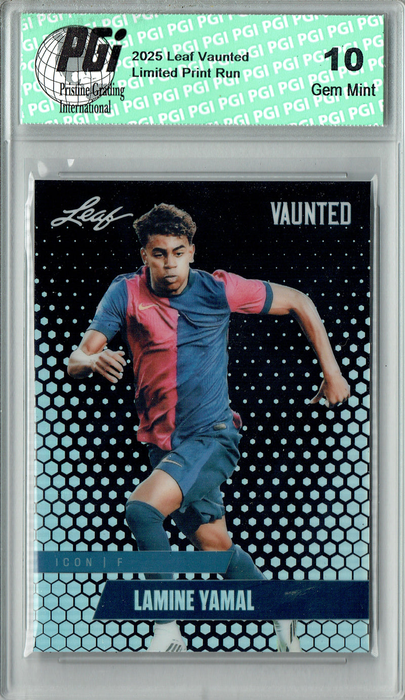 Lamine Yamal 2025 Leaf Vaunted Metal #VM-03 Black 7 Made Rare Card PGI 10