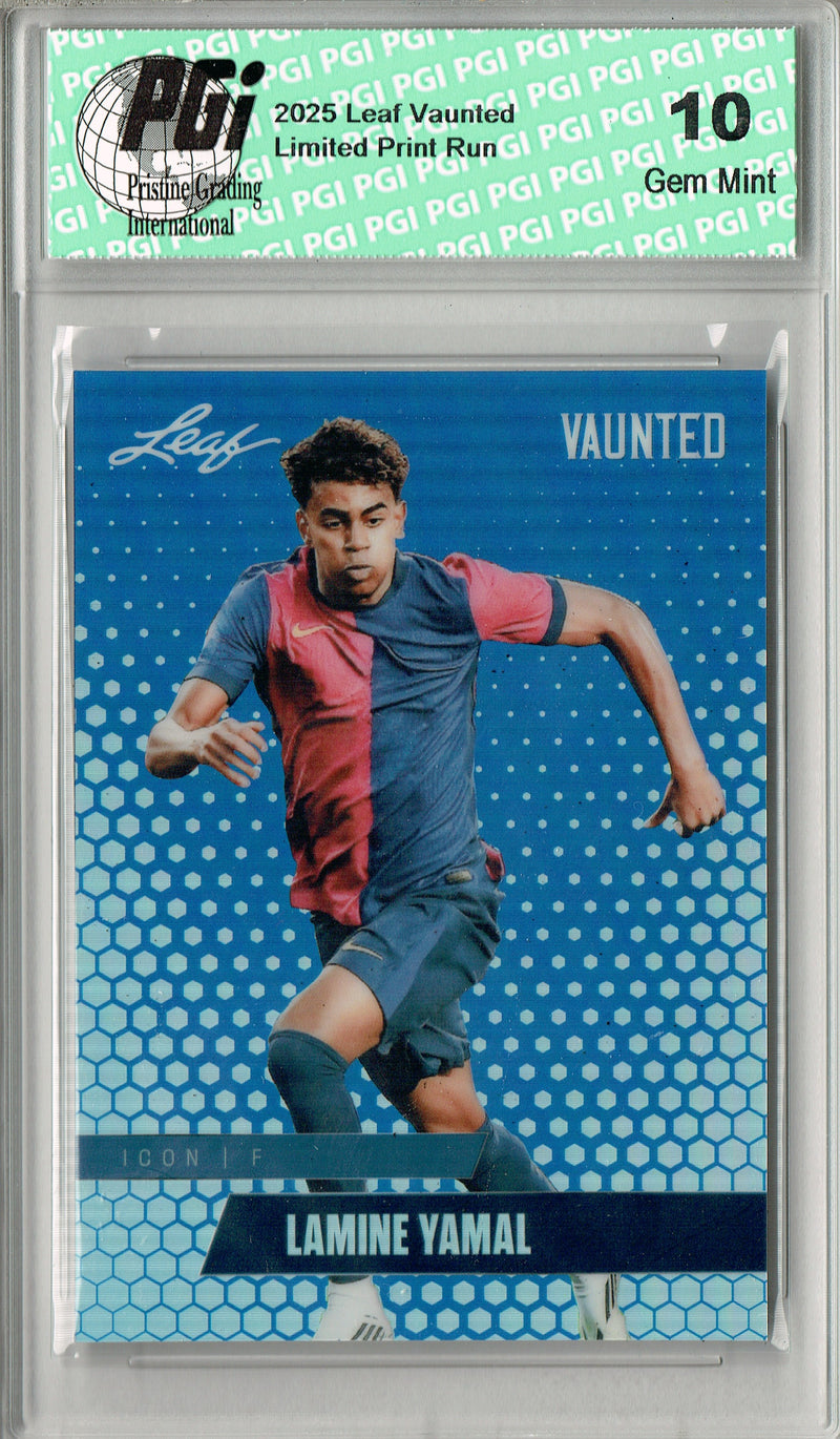 Lamine Yamal 2025 Leaf Vaunted Metal #VM-03 Blue 20 Made Rare Card PGI 10