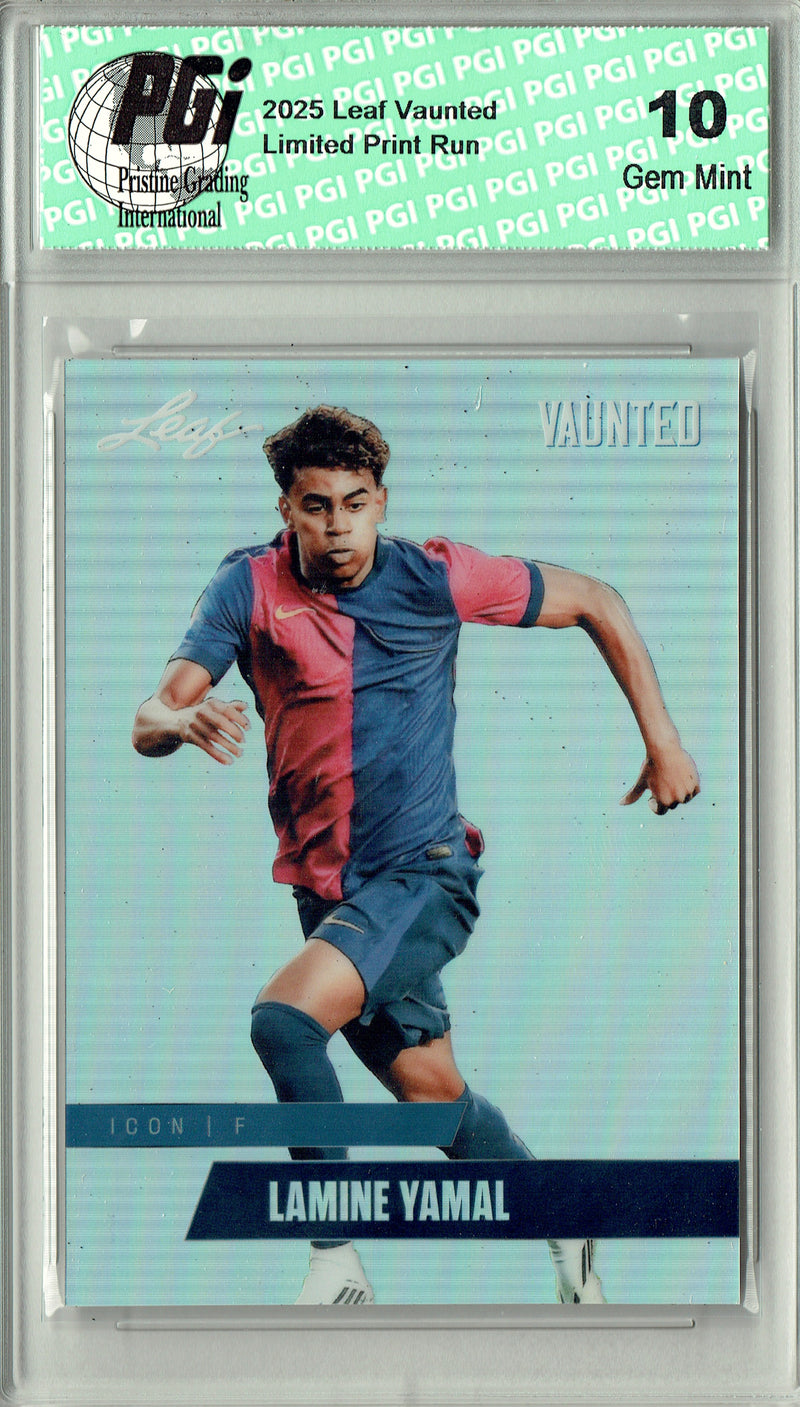 Lamine Yamal 2025 Leaf Vaunted Metal #VM-03 Silver 25 Made Rare Card PGI 10