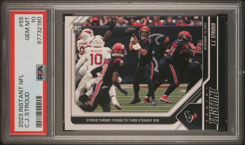 PSA 10 C.J. Stroud 2023 Panini Instant #55 Only 1643 Made Rookie Card Houston Texans
