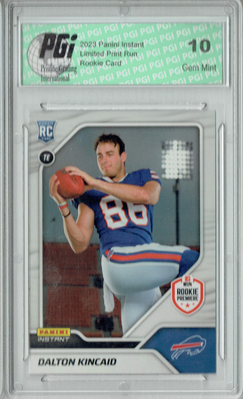 Dalton Kincaid 2023 Panini Instant 1st Look #11 1 of 649 Rookie Card PGI 10