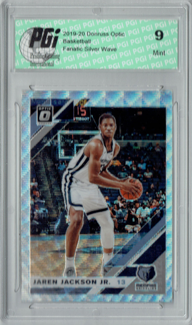 Jaren Jackson Jr. 2019 Optic #110 Fanatics Silver Wave SP Card PGI 9