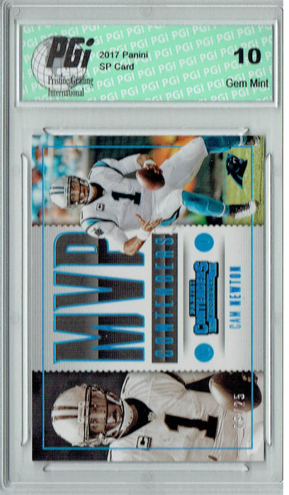 Cam Newton 2017 Contenders #MC-21 SSP #9/25 Made Card PGI 10