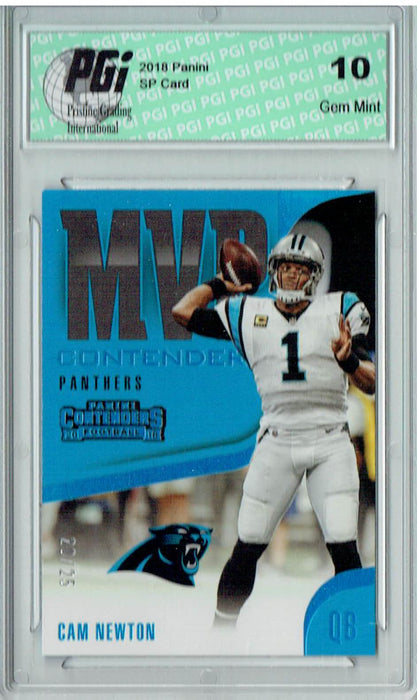 Cam Newton 2018 Contenders #MVP-23 Only 25 Made Card PGI 10