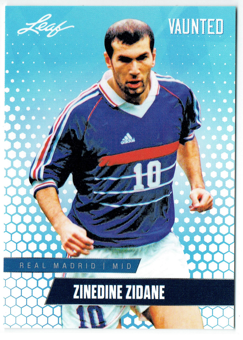 Mint Zinedine Zidane 2024 Leaf Vaunted #20V Debut Collection Rare Trading Card