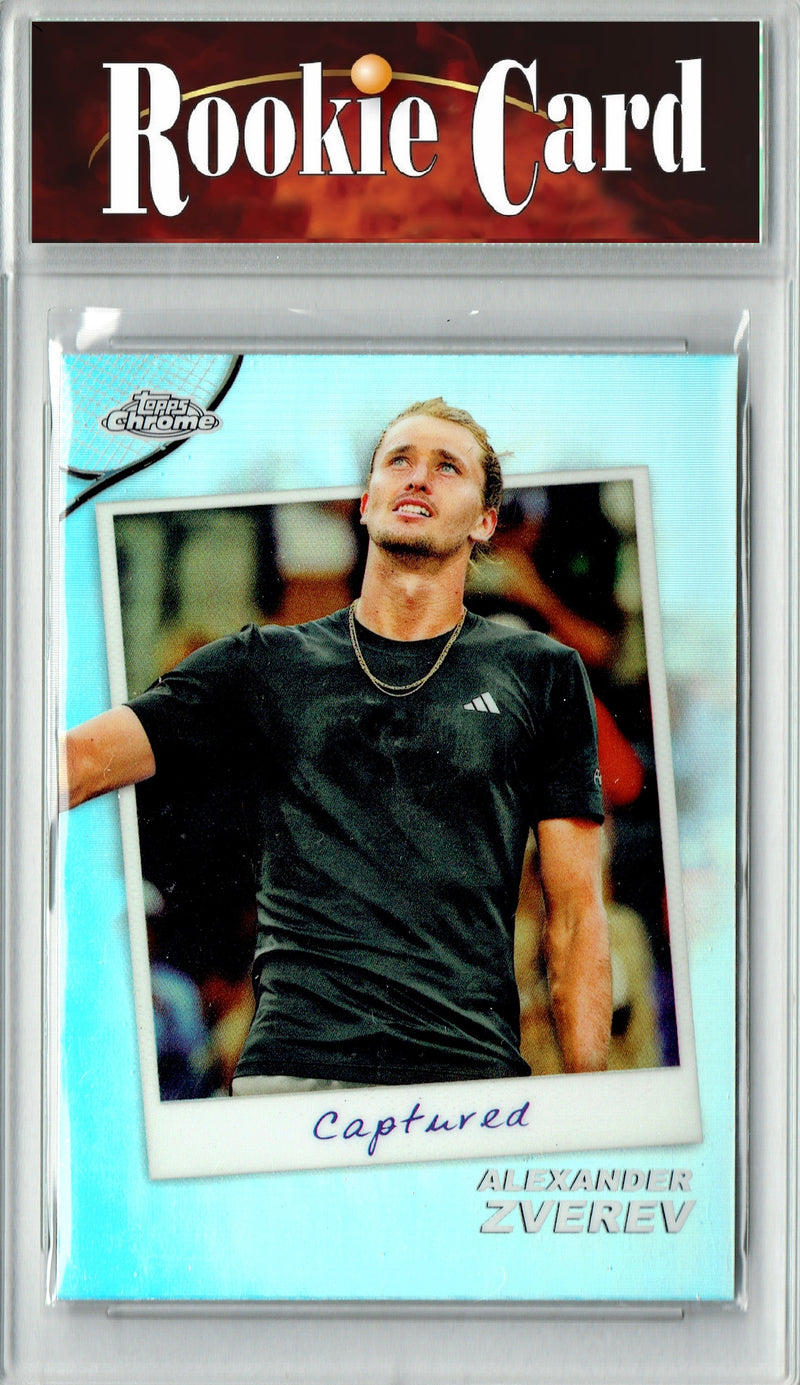 Alexander Zverev Rookie Card 2024 Topps Chrome #CTD-AZ Captured, Certified Mint+ Condition, Germany Tennis