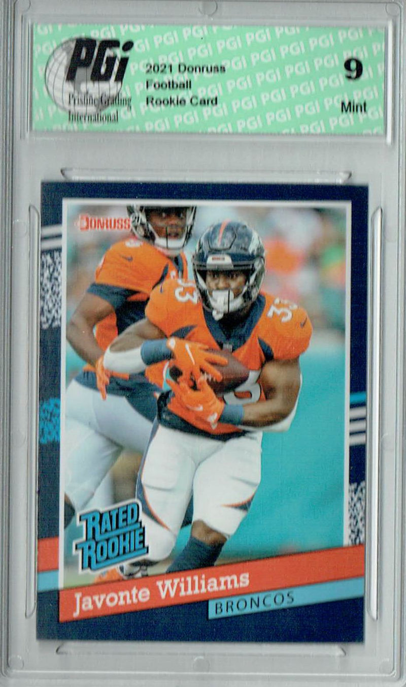 PGI 9 Javonte Williams 2021 Panini Instant #BW15 1/2231 Rated Rookie Card