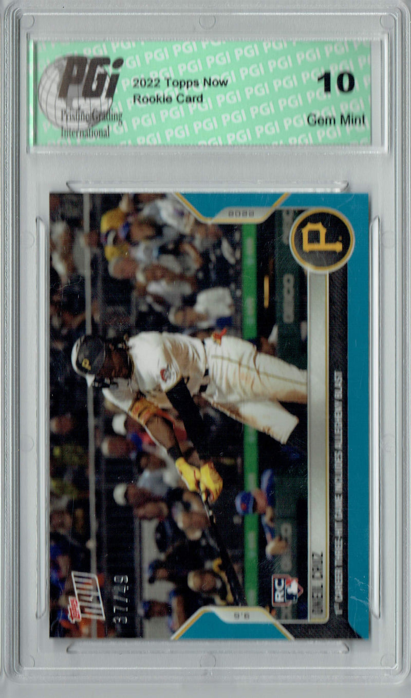 Oneil Cruz 2022 Topps Now #848 Blue SP #37/49 Rookie Card PGI 10