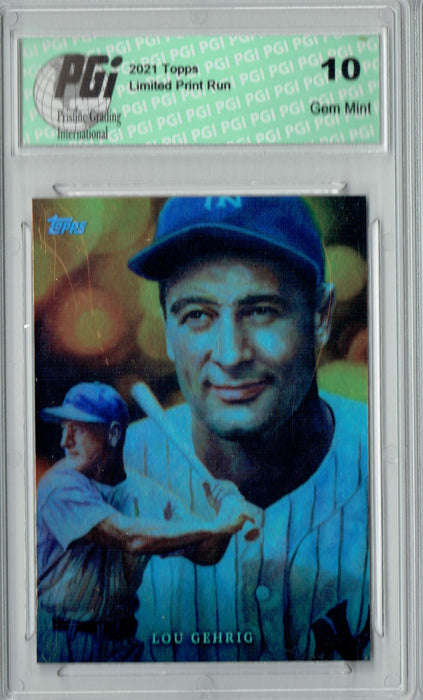 Lou Gehrig 2021 Topps Game Within the Game #9 SP #82/99 Trading Card PGI 10