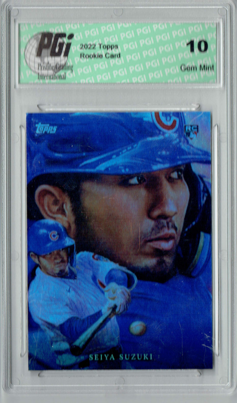 Seiya Suzuki 2022 Topps Now #10 SP #58/99 Rookie Card PGI 10