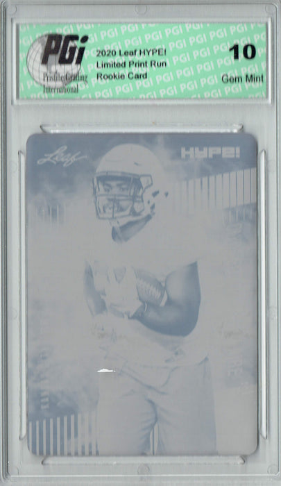 Clyde Edwards-Helaire 2020 LEAF HYPE! #36A Black Printing Plate 1 of 1 Rookie Card PGI 10