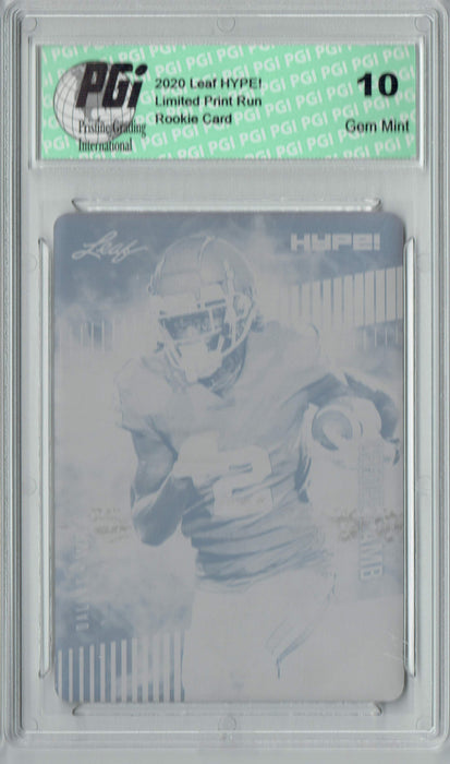 Ceedee Lamb 2020 LEAF HYPE! #35 Black Printing Plate 1 of 1 Rookie Card PGI 10