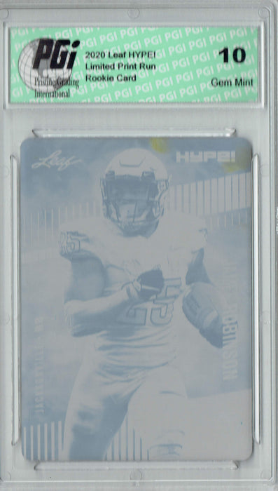 James Robinson 2020 LEAF HYPE! #39 Yellow Printing Plate 1 of 1 Rookie Card PGI 10