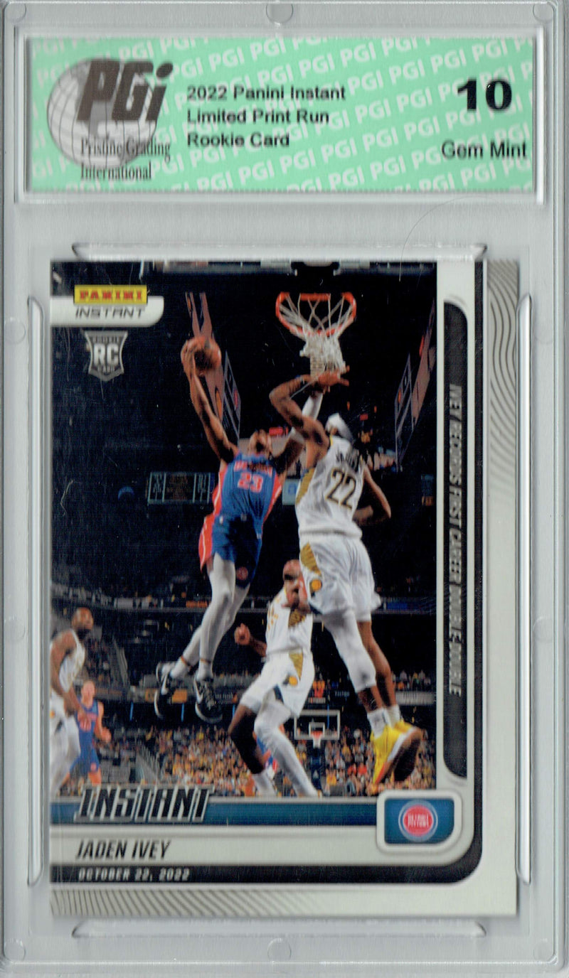 Jaden Ivey 2022 Panini Instant #11 Only 302 Made! Rookie Card PGI 10