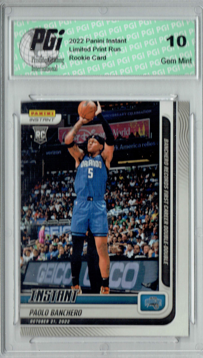 Paolo Banchero 2022 Panini Instant #9 Only 790 Made! Rookie Card PGI 10