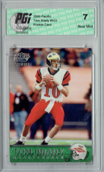 PGI 7 Tom Brady 2000 Pacific #403 Rookie Card