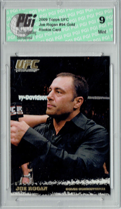 PGI 9 Joe Rogan 2009 Topps UFC #94 Gold Rookie Card