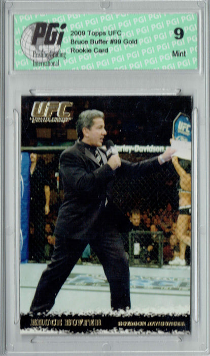 PGI 9 Bruce Buffer 2009 Topps UFC #99 Gold Rookie Card