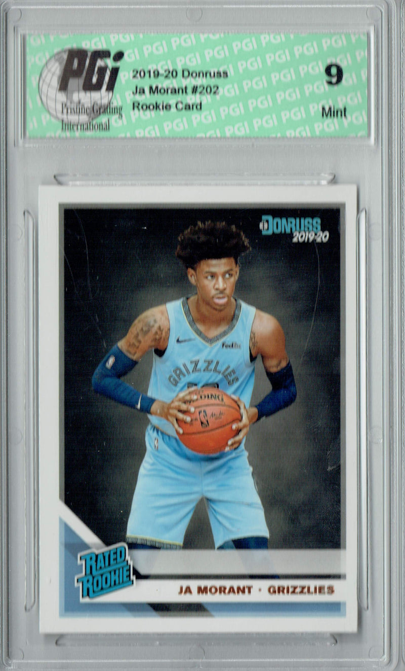 PGI 9 Ja Morant 2019 Donruss #202 Rookie Card