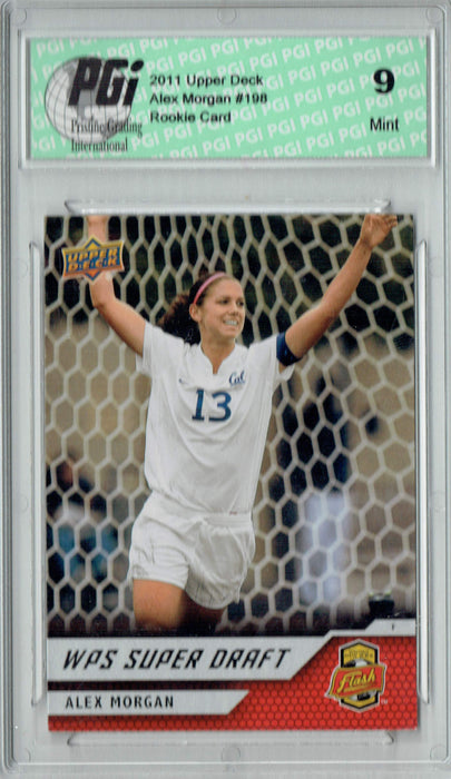 PGI 9 Alex Morgan 2011 Upper Deck WPS Super Draft #198 Rookie Card