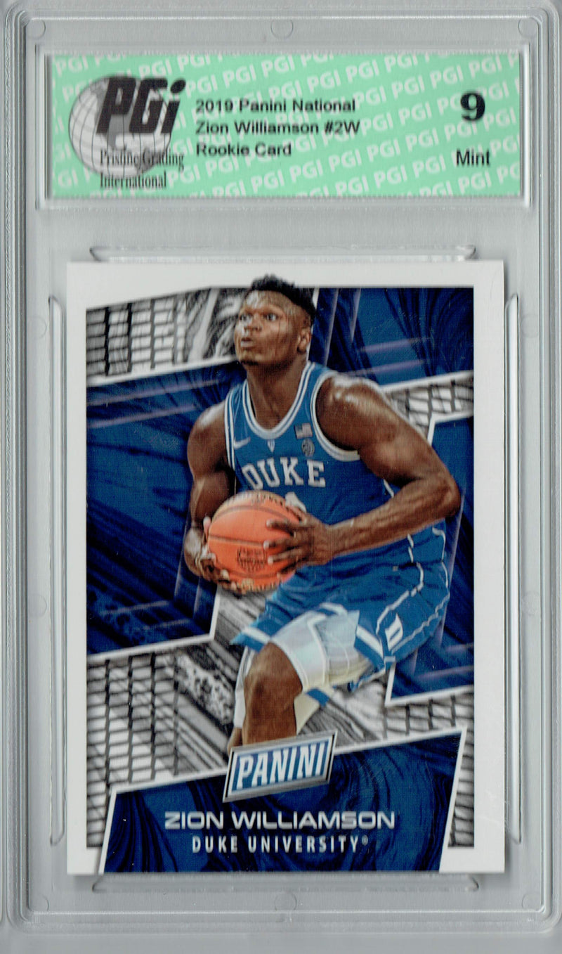 PGI 9 Zion Williamson 2019 Panini National #ZW Rookie Card