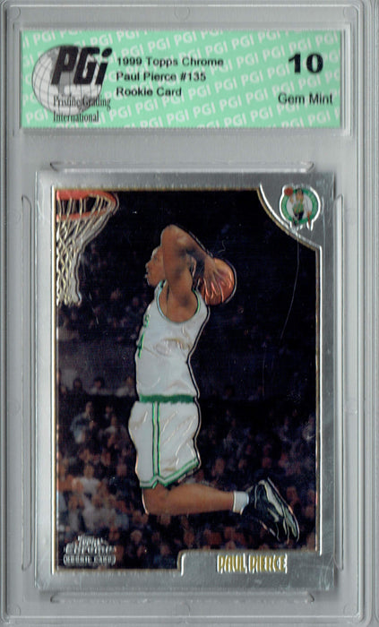 Paul Pierce 1999 Topps Chrome #135 Rookie Card PGI 10