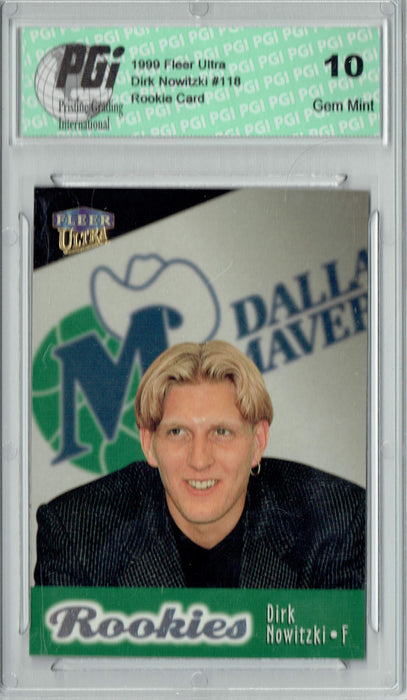 Dirk Nowitzki 1999 Fleer Ultra #118 Rookie Card PGI 10