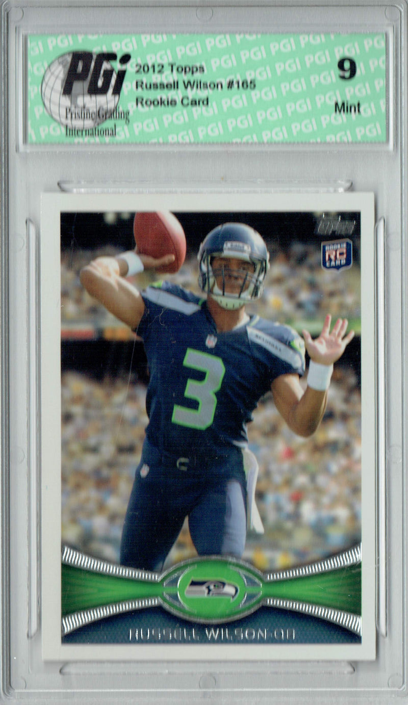 PGI 9 Russell Wilson 2012 Topps #165 Rookie Card