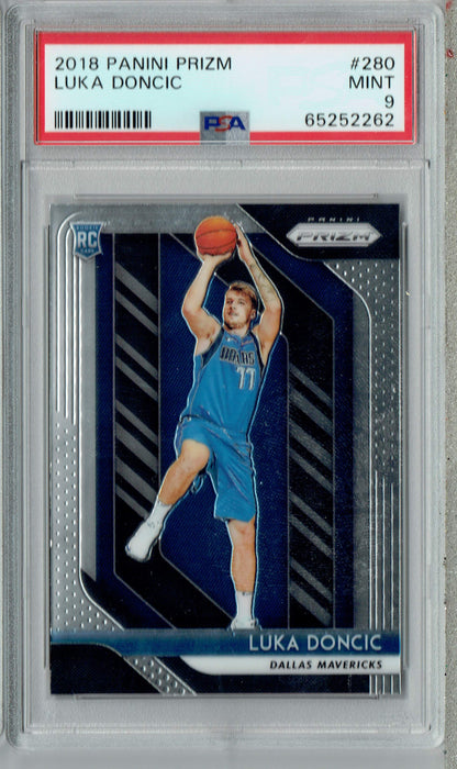 PSA 9 MINT Luka Doncic 2018 Panini Prizm #280 Rookie Card